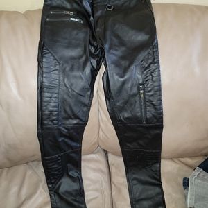 Pleather pants